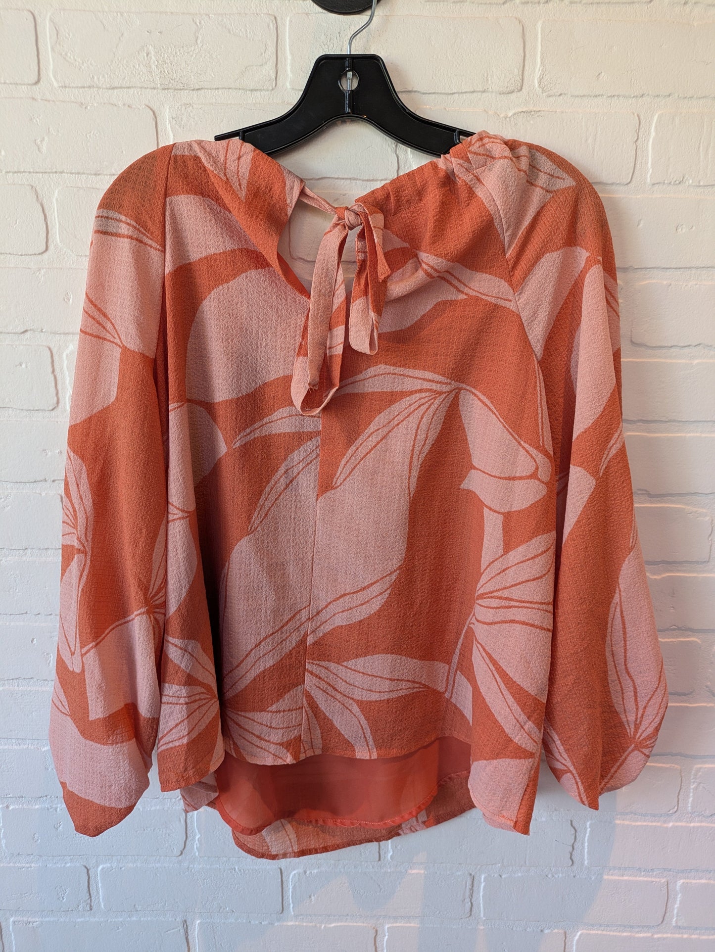 Top Long Sleeve By A New Day In Orange, Size: M