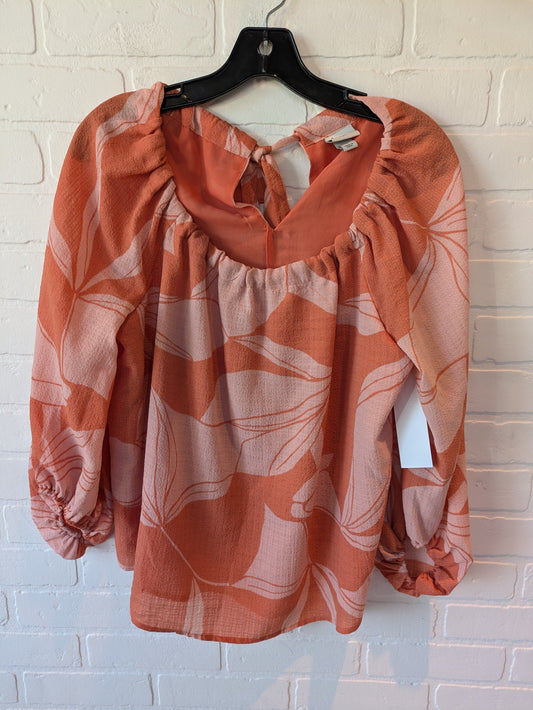 Top Long Sleeve By A New Day In Orange, Size: M