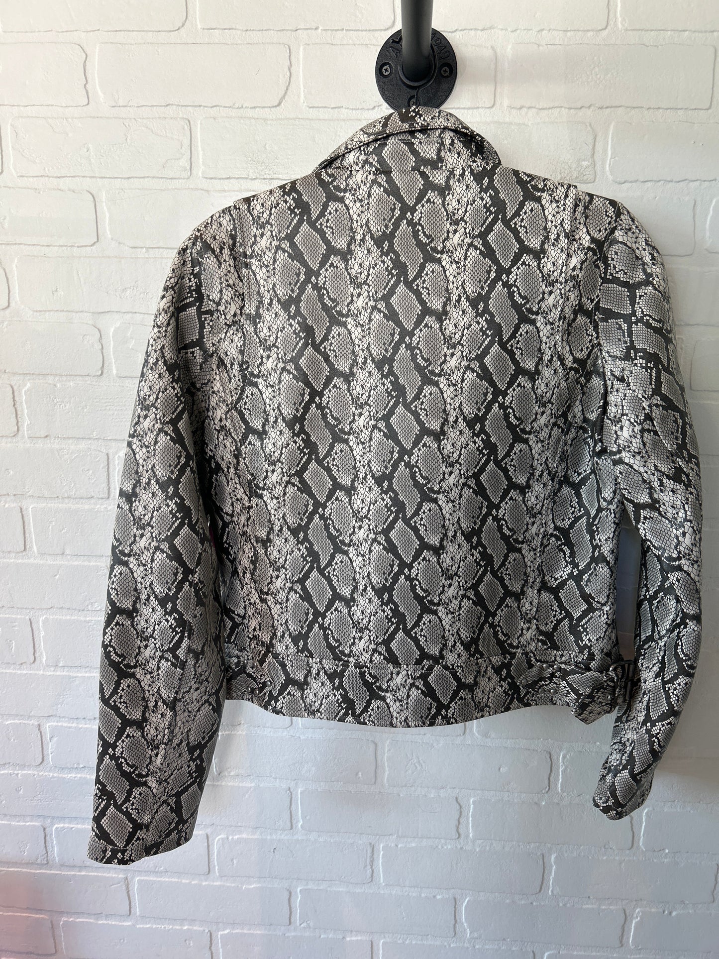 Jacket Moto By Blanknyc In Snakeskin Print, Size: M