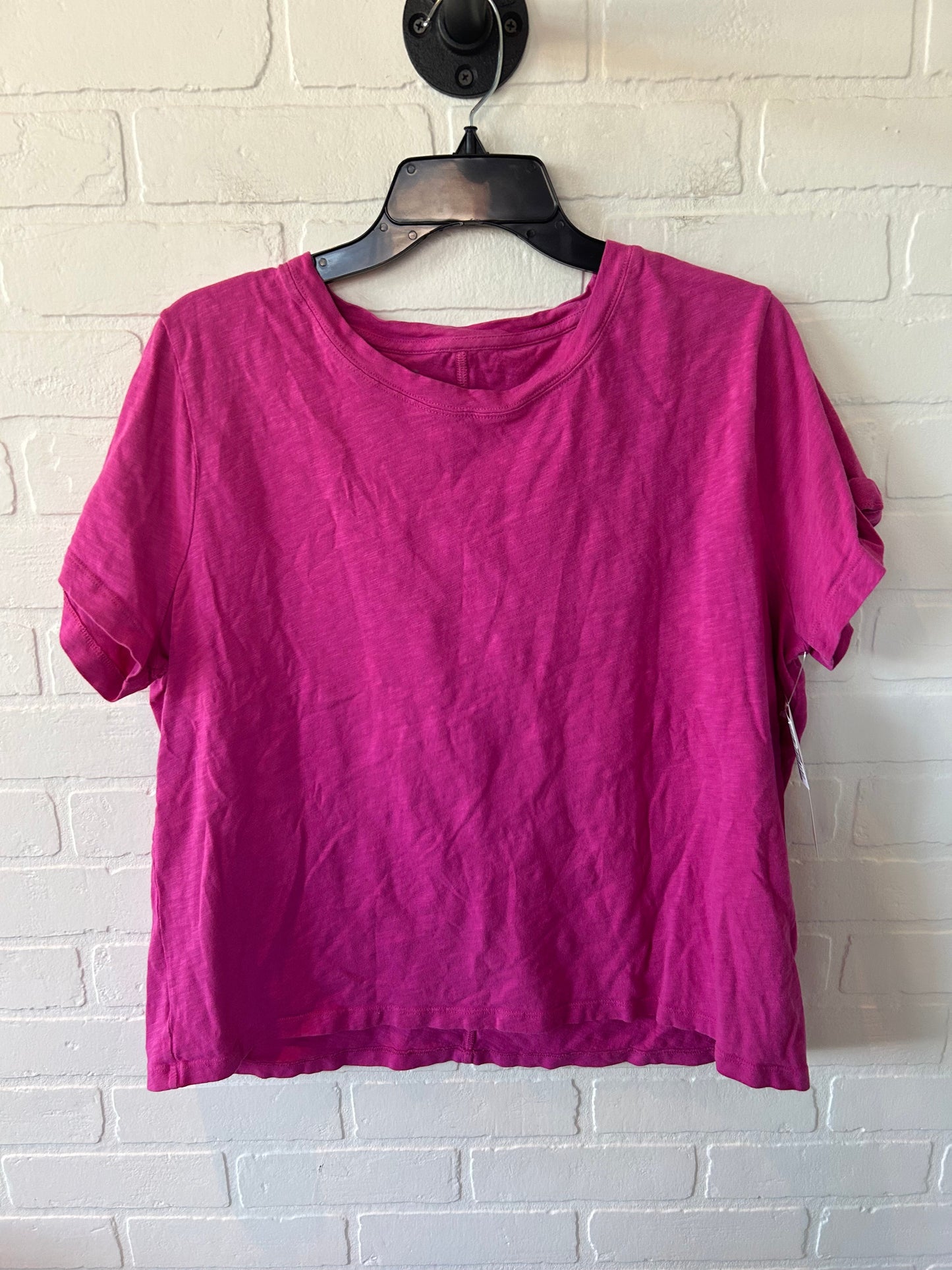 Top Short Sleeve Basic By J. Crew In Pink, Size: Xxl