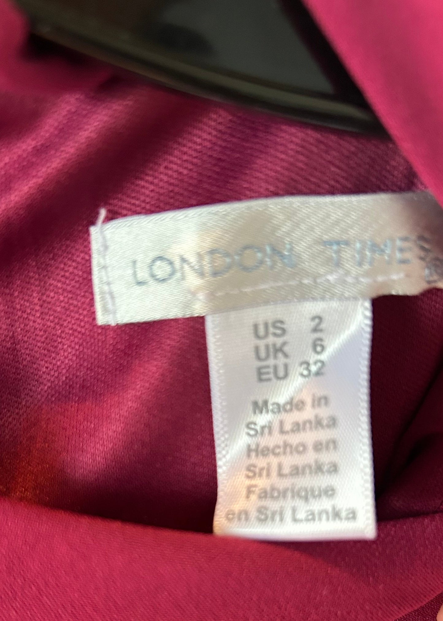 Jumpsuit By London Times In Pink, Size: Xs