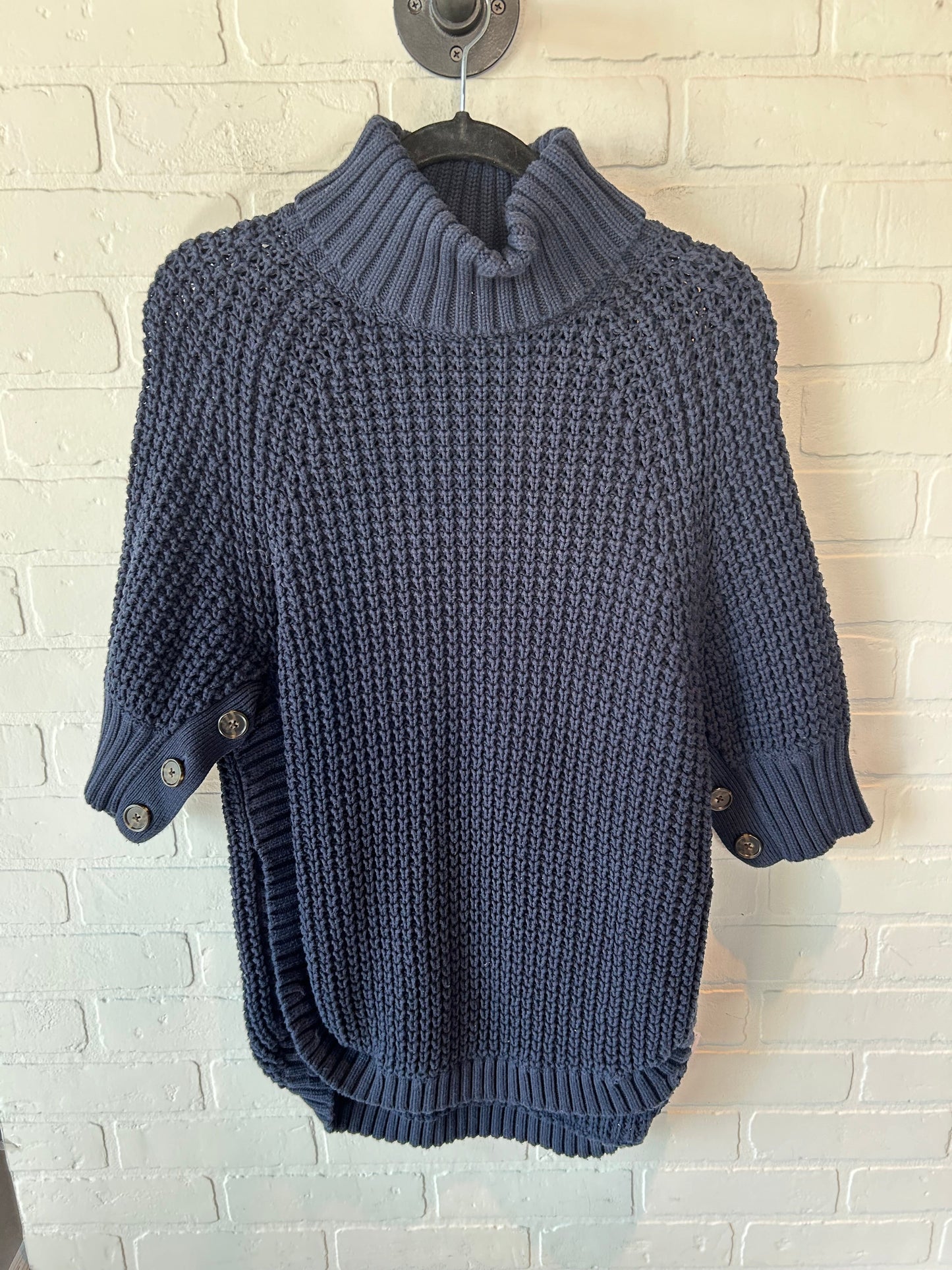 Sweater Short Sleeve By J. Crew In Blue & Brown, Size: Xs