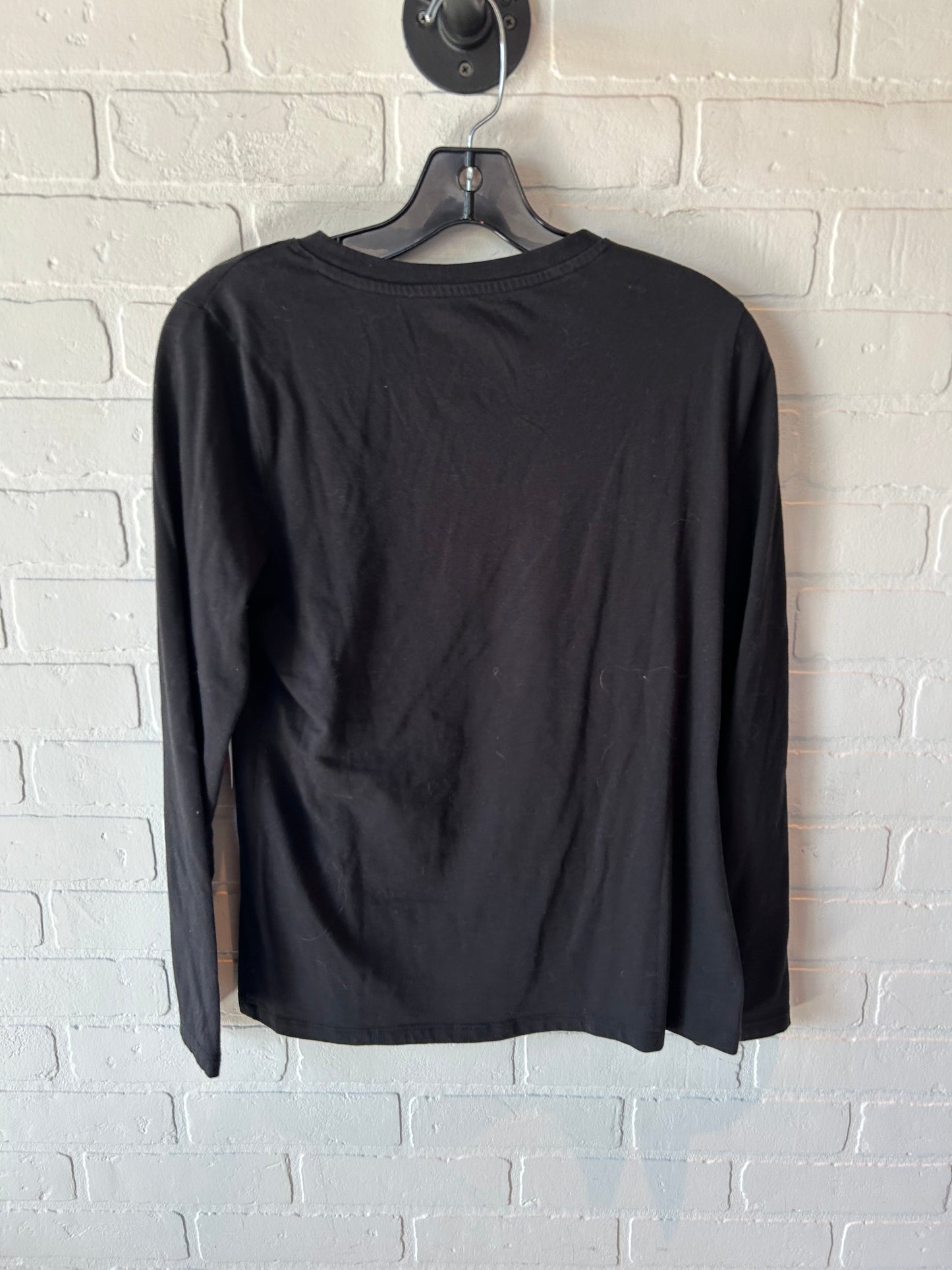 Top Long Sleeve Basic By Sonoma In Black, Size: S