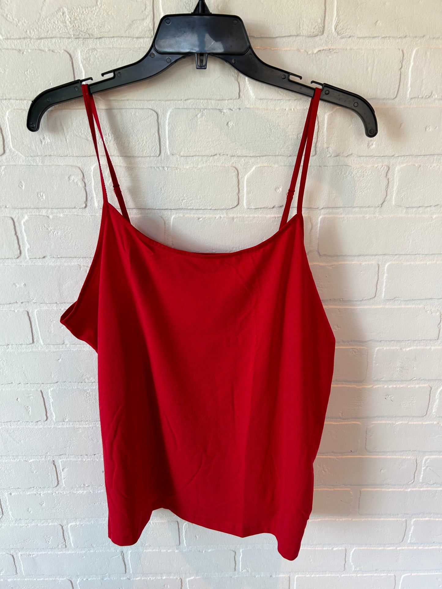 Top Cami By Time And Tru In Red, Size: 3x