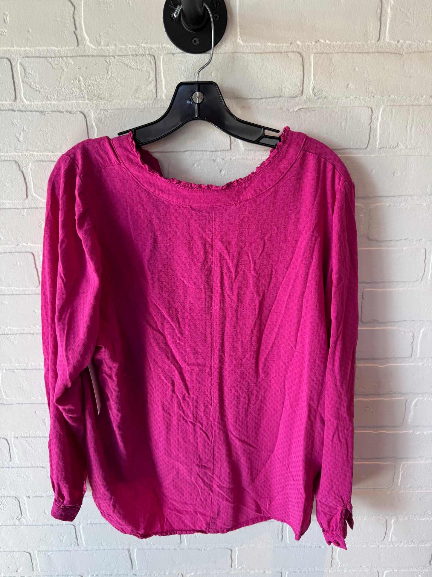 Top Long Sleeve By Lane Bryant In Pink, Size: 1x