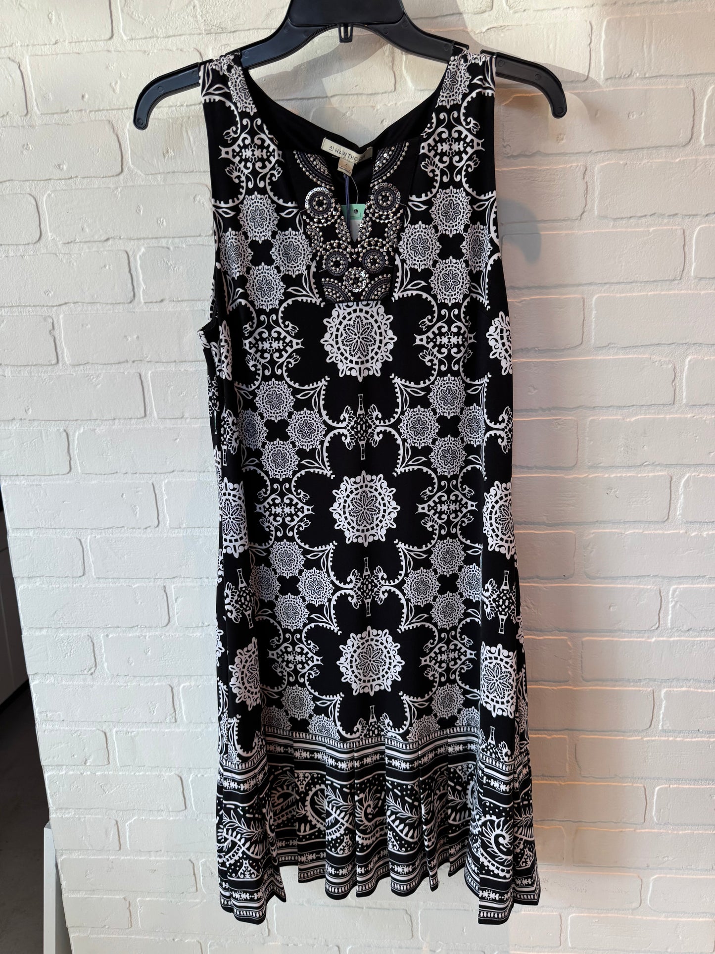 Dress Party Midi By 41 Hawthorn In Black & White, Size: S