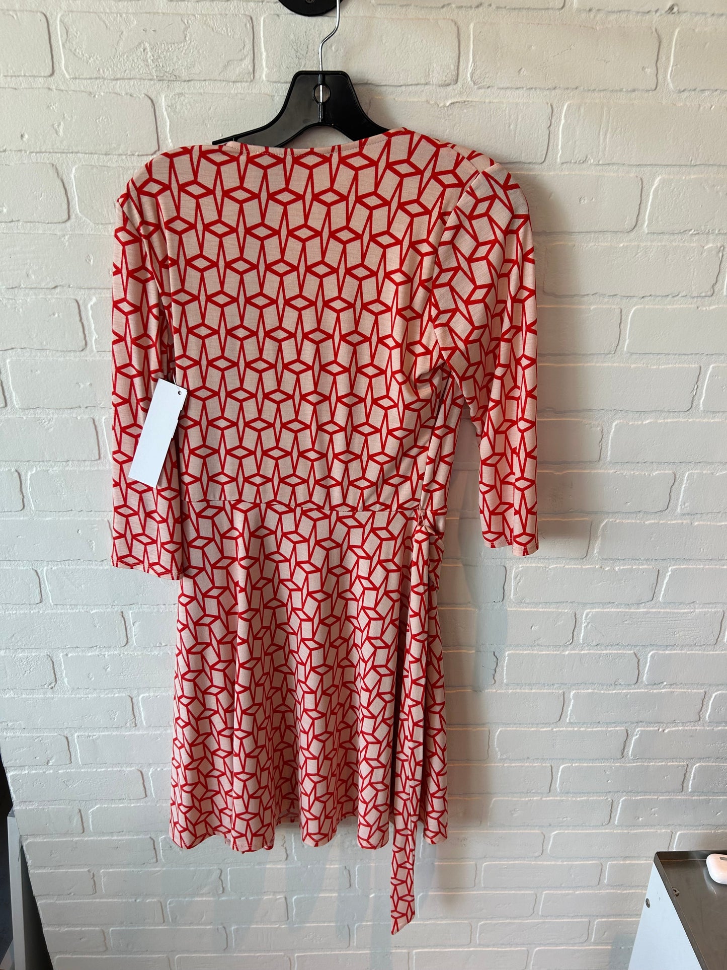 Dress Casual Midi By 41 Hawthorn In Pink & Red, Size: S