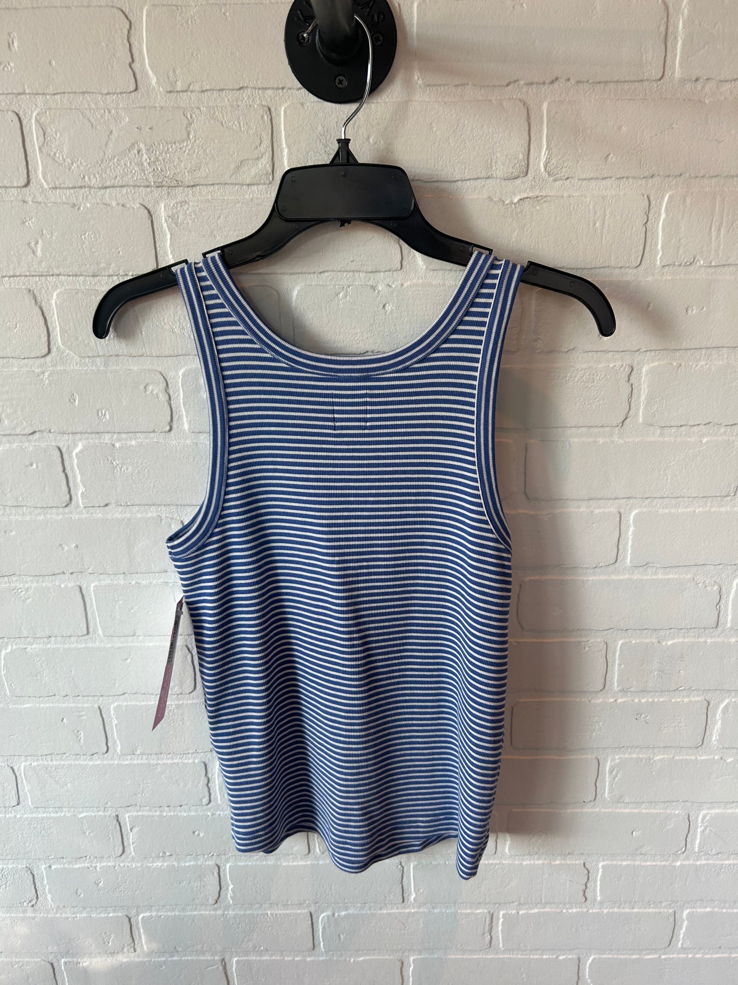 Top Sleeveless Basic By Nic + Zoe In Blue & White, Size: M