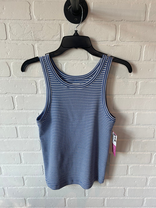 Top Sleeveless Basic By Nic + Zoe In Blue & White, Size: M