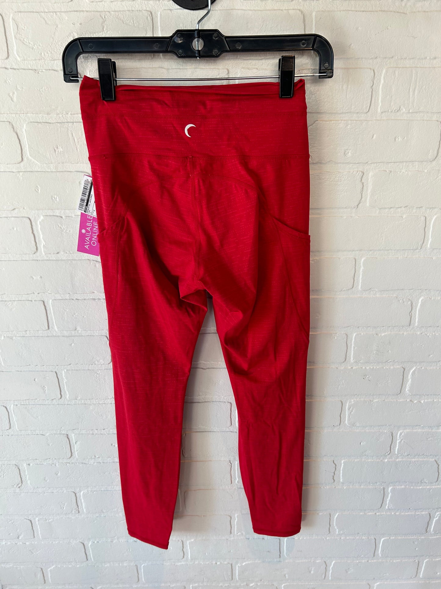 Athletic Leggings By Zyia In Red, Size: 2