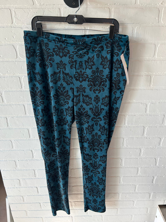 Pants Other By Chicos In Black & Blue, Size: 12