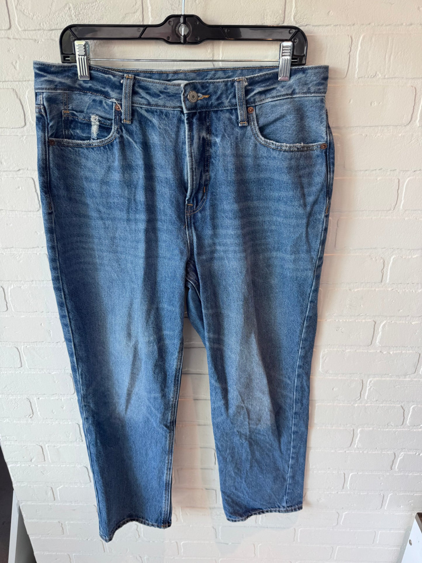 Jeans Straight By Old Navy In Blue Denim, Size: 8