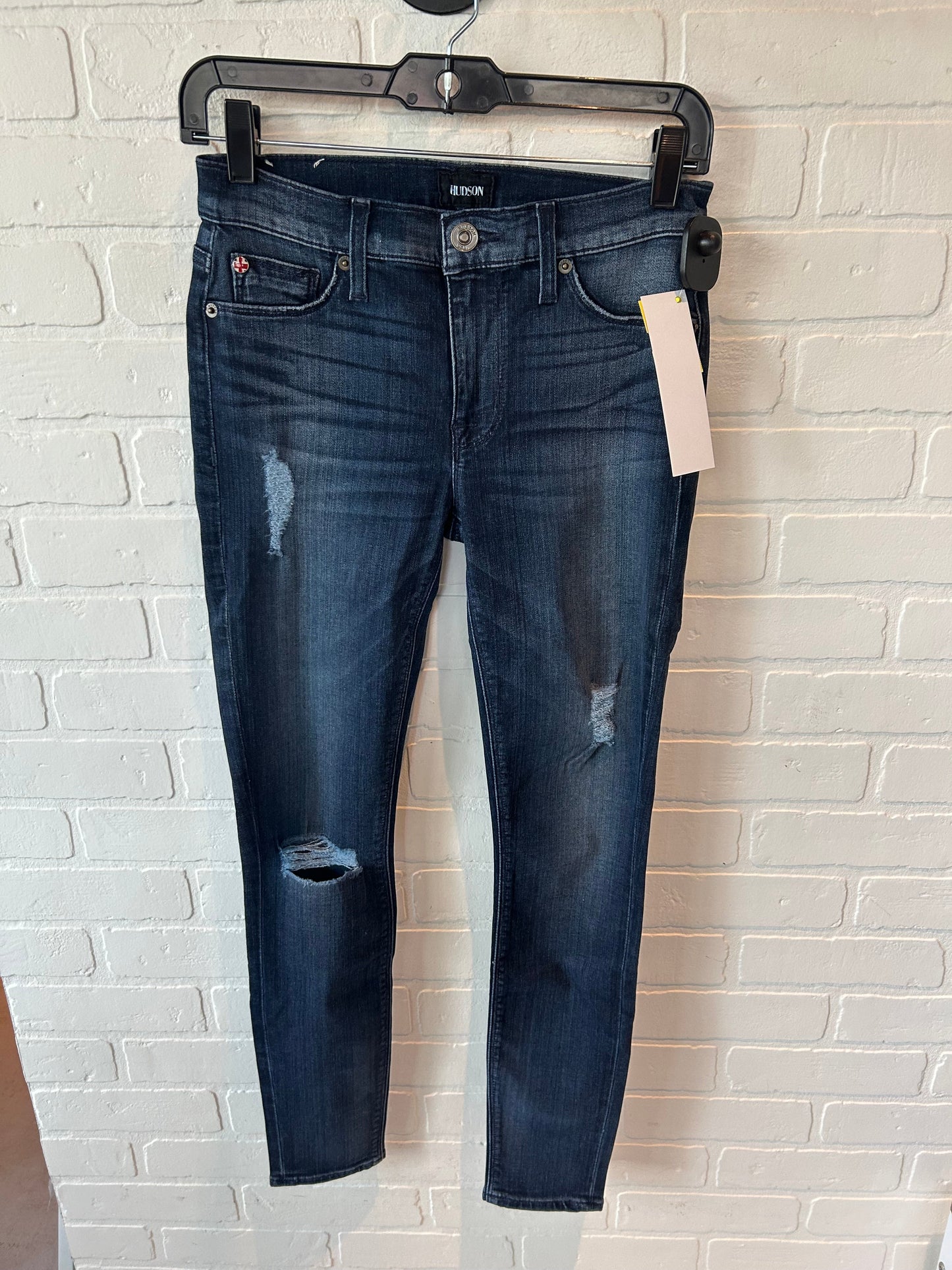 Jeans Skinny By Hudson In Blue Denim, Size: 2