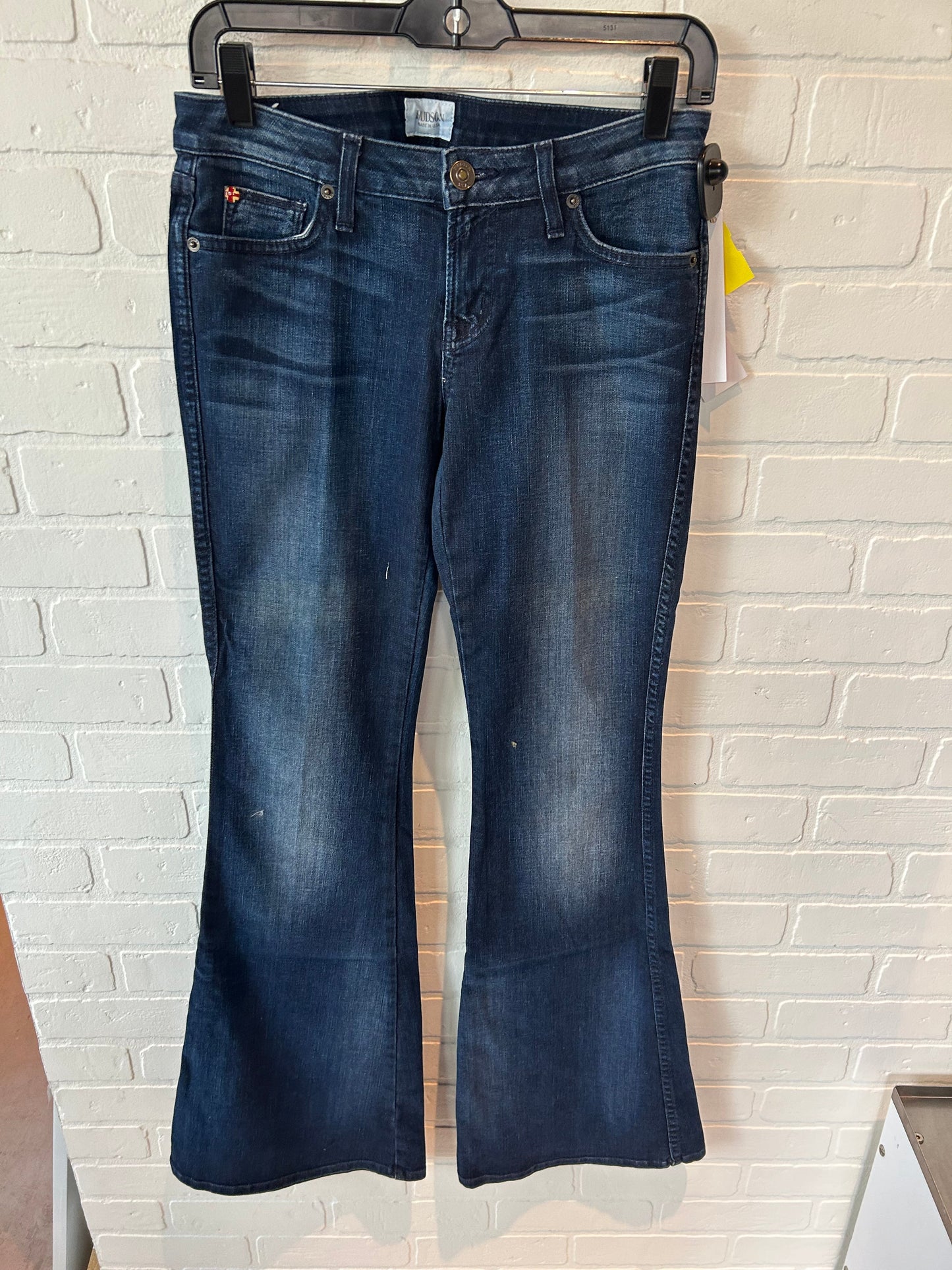 Jeans Flared By Hudson In Blue Denim, Size: 2