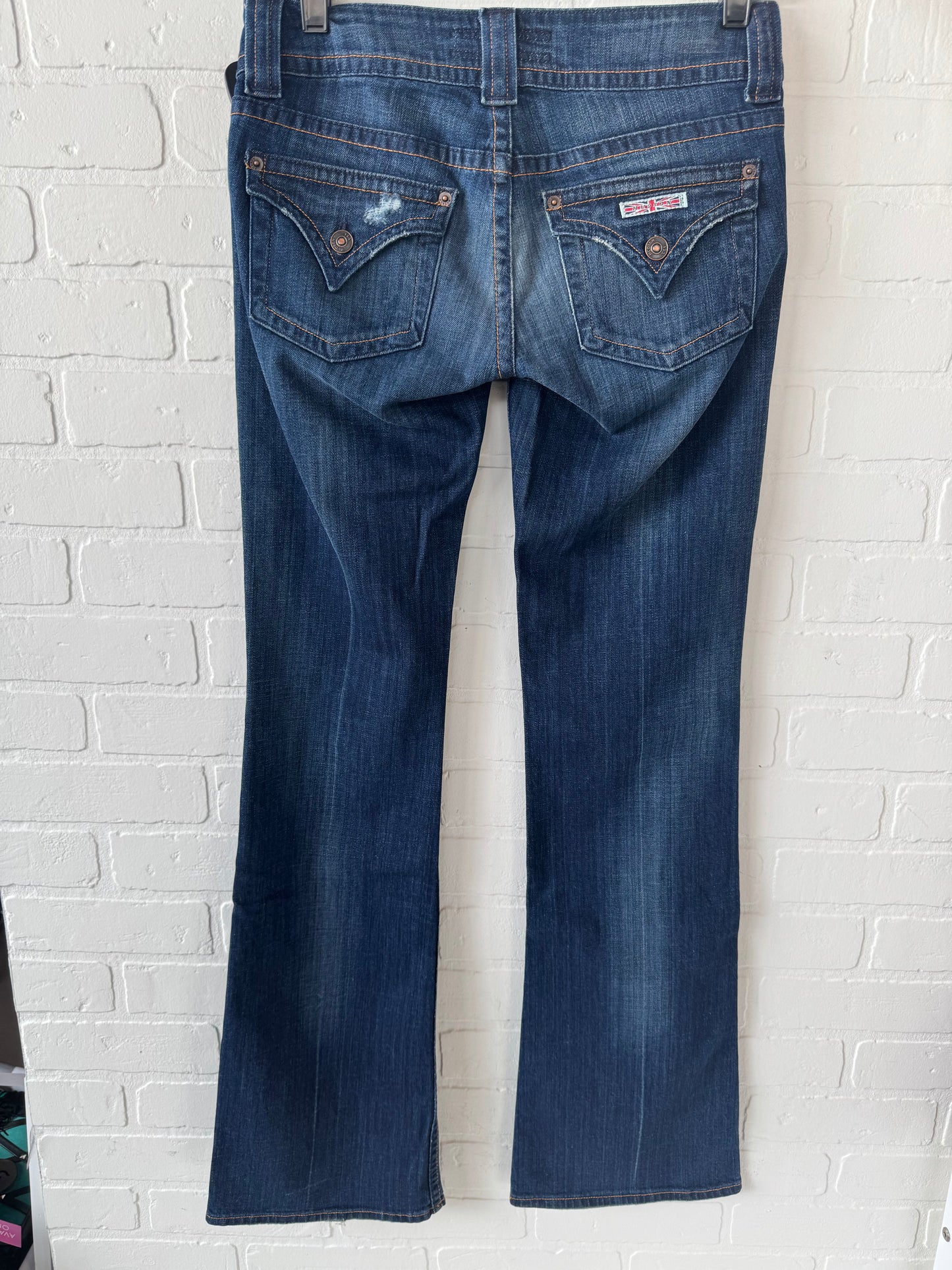 Jeans Flared By Hudson In Blue Denim, Size: 2