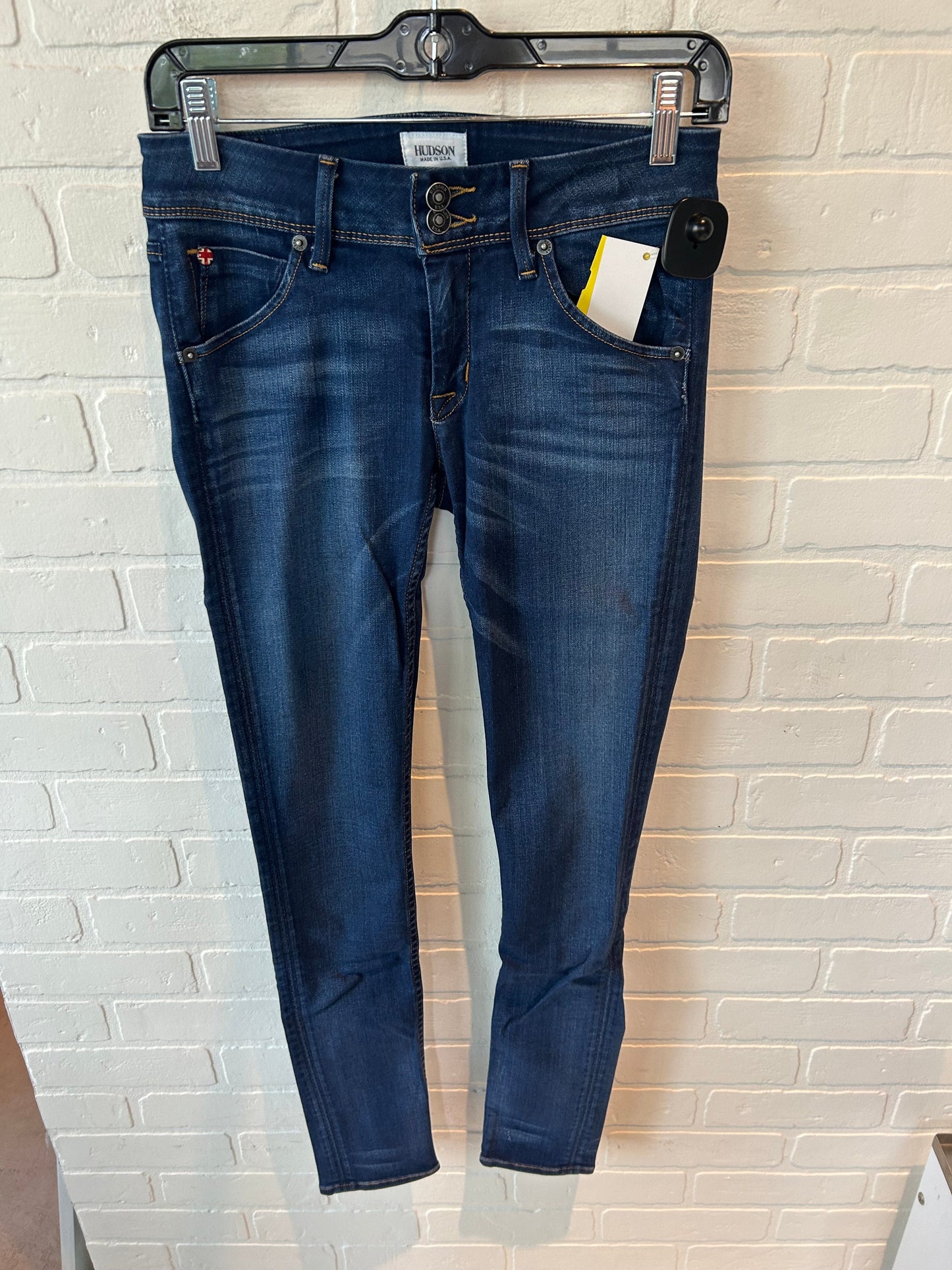 Jeans Skinny By Hudson In Blue Denim, Size: 2