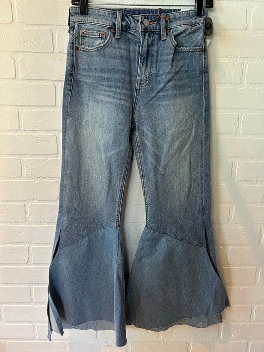 Jeans Flared By Lucky Brand In Blue Denim, Size: 0