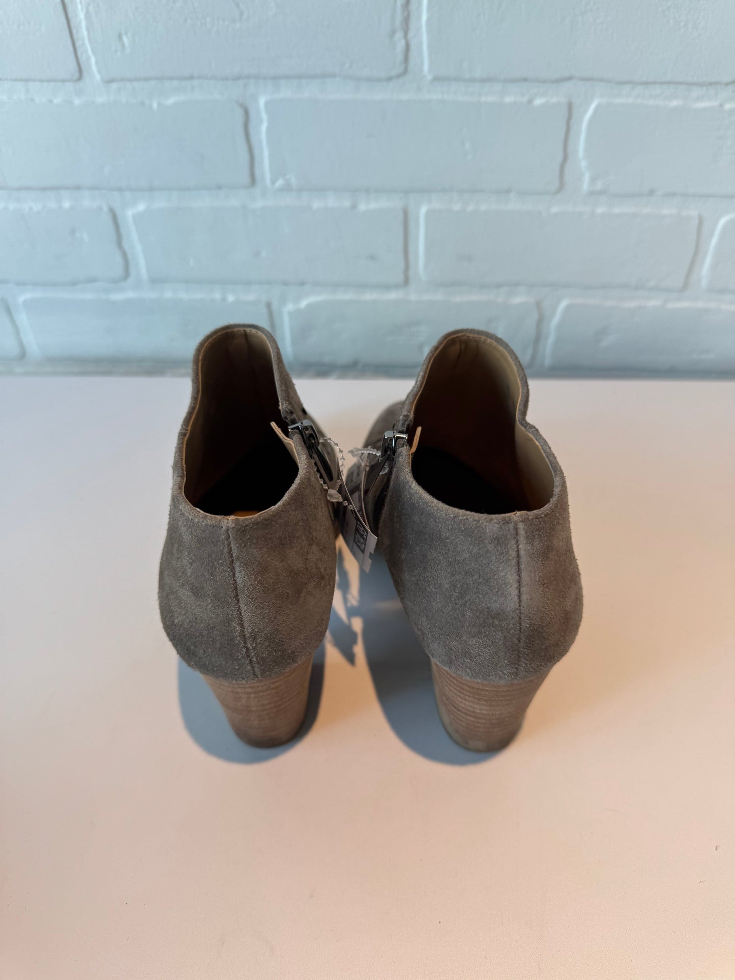 Boots Ankle Heels By Franco Sarto In Grey, Size: 7