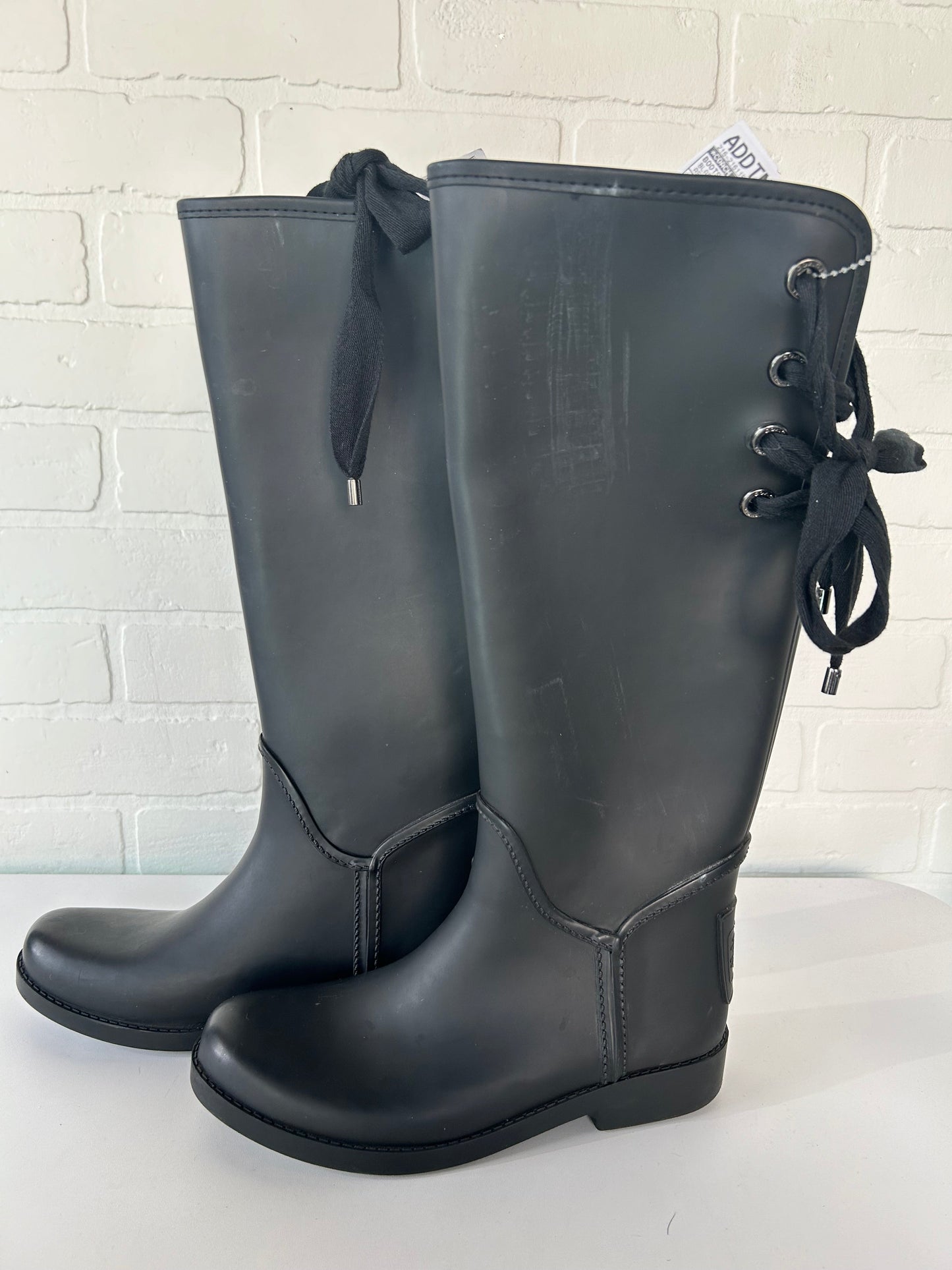 Boots Designer By Coach In Black, Size: 7