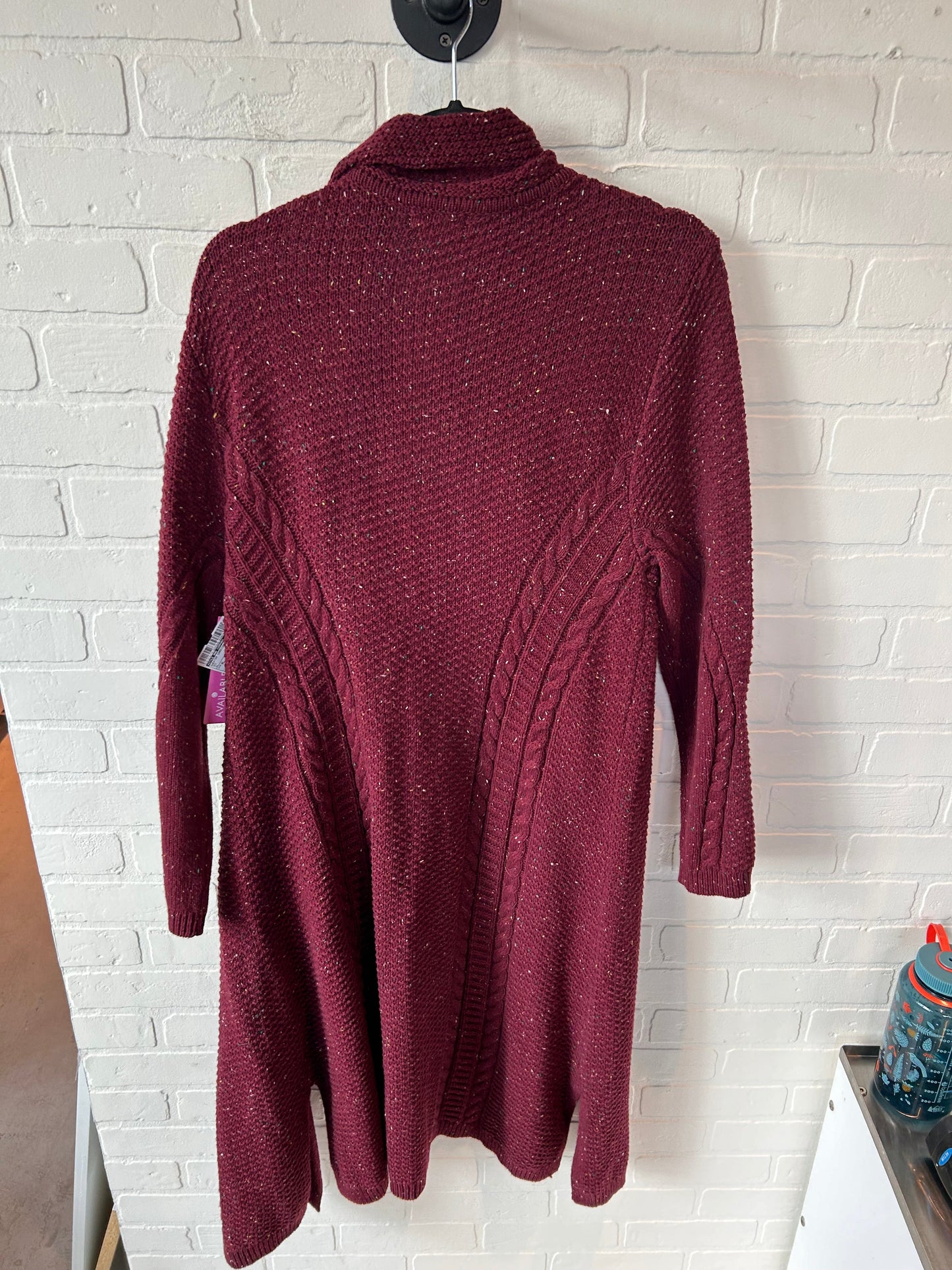 Sweater Cardigan By Style And Company In Red, Size: Xl