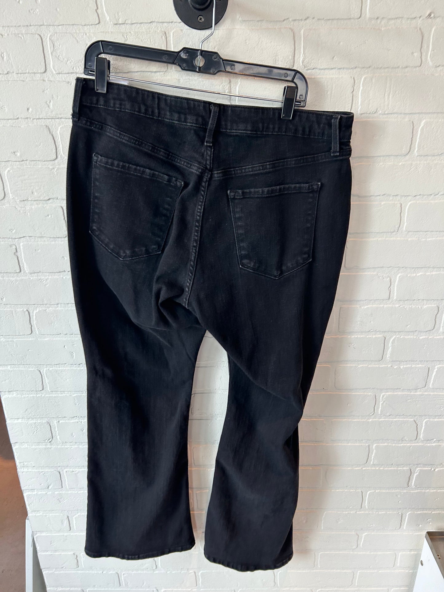 Jeans Flared By Old Navy In Black Denim, Size: 16