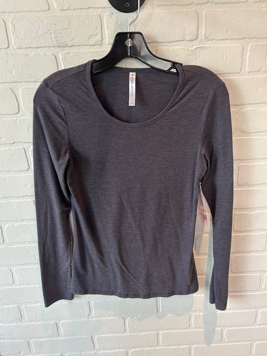 Athletic Top Long Sleeve Crewneck By Fabletics In Grey, Size: S