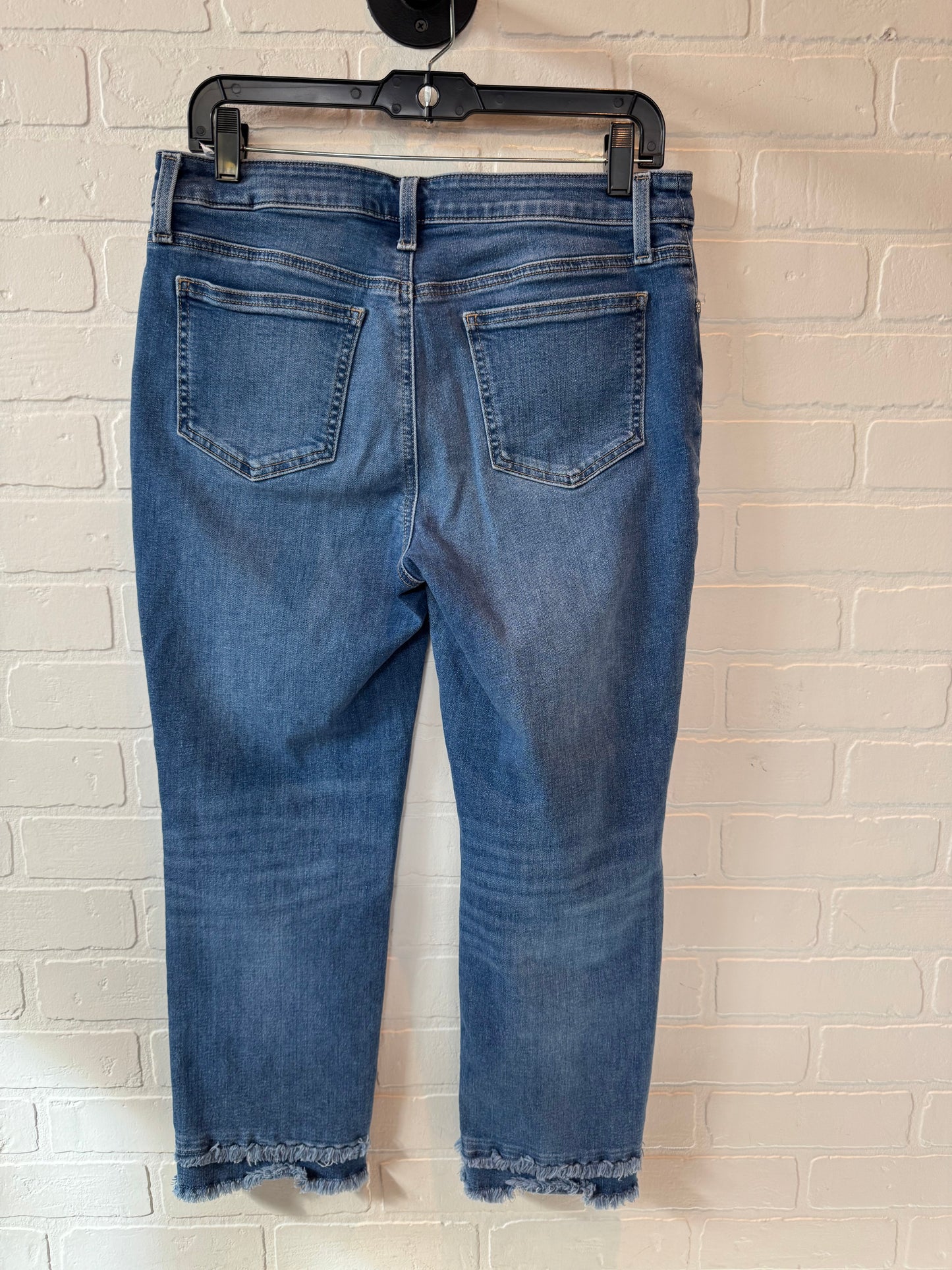 Jeans Cropped By Chicos In Blue Denim, Size: 6