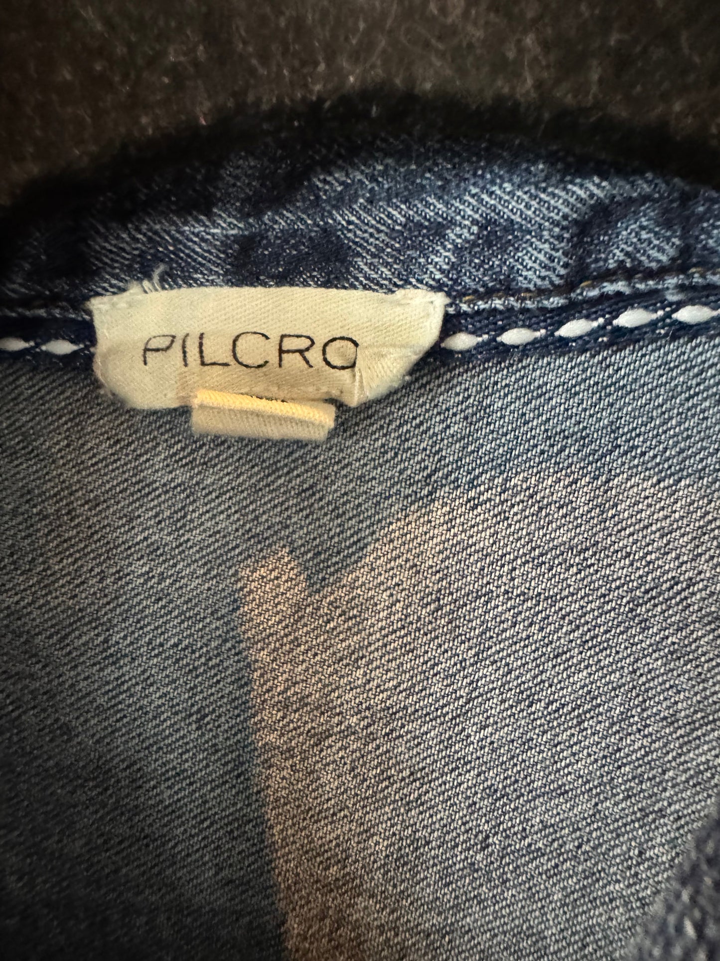 Top Long Sleeve By Pilcro In Blue Denim, Size: S