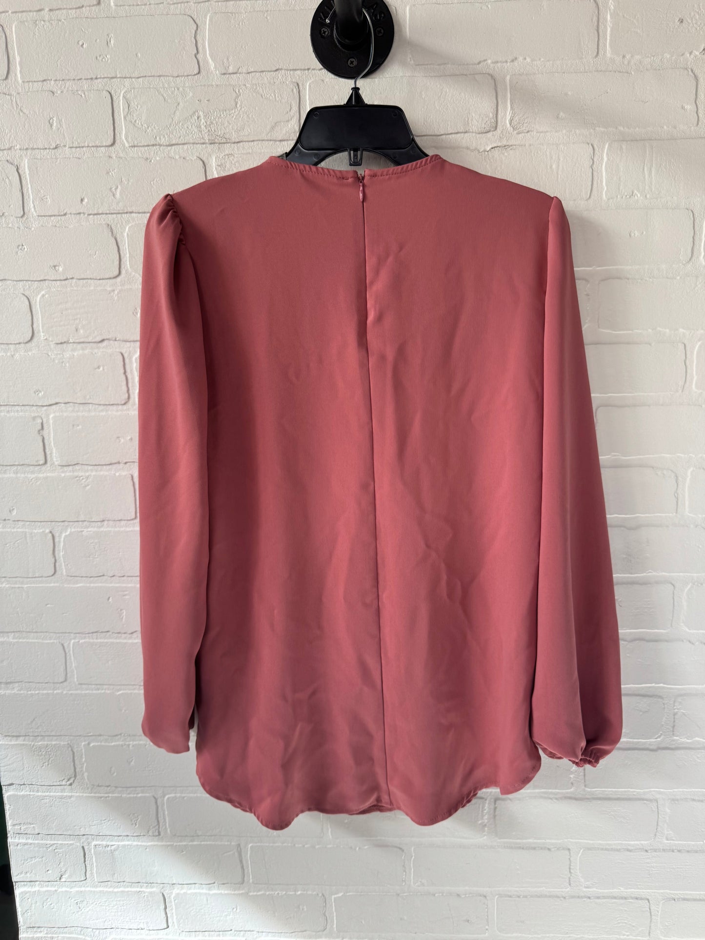 Top Long Sleeve By T Tahari In Pink, Size: S