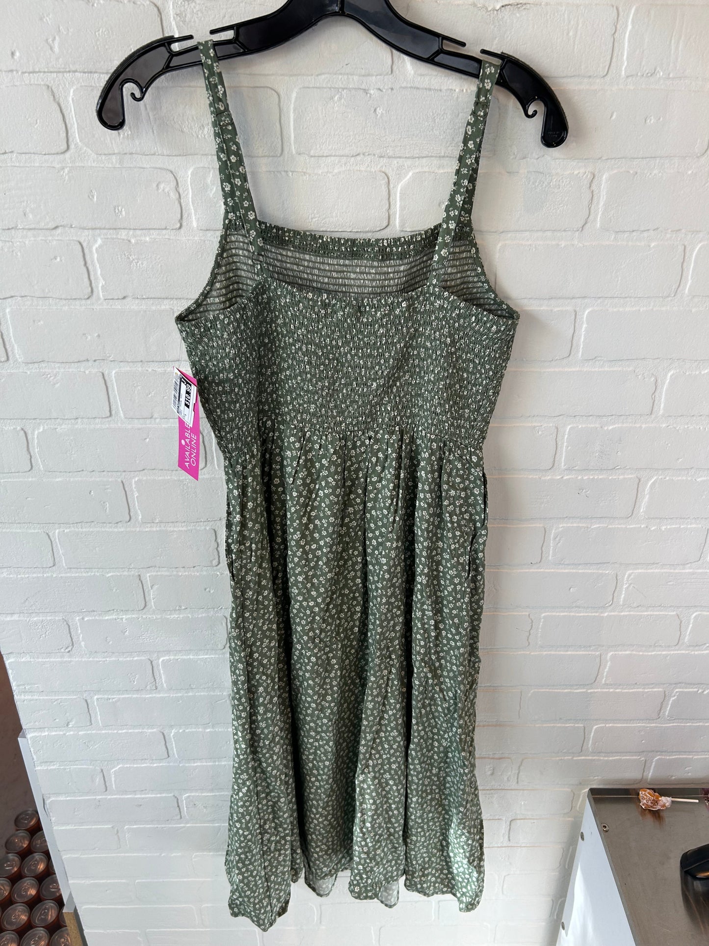 Dress Casual Midi By Old Navy In Green, Size: S