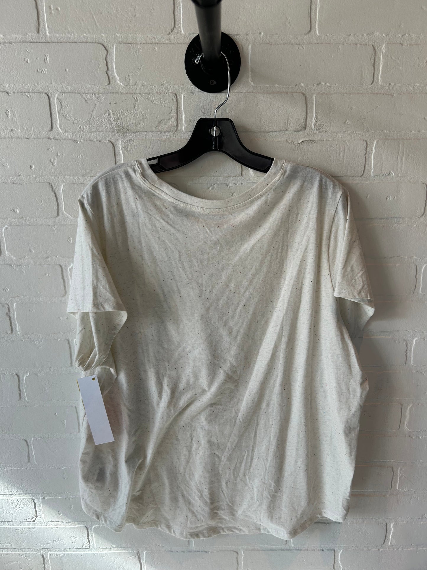 Top Short Sleeve Basic By Old Navy In White, Size: Xxl