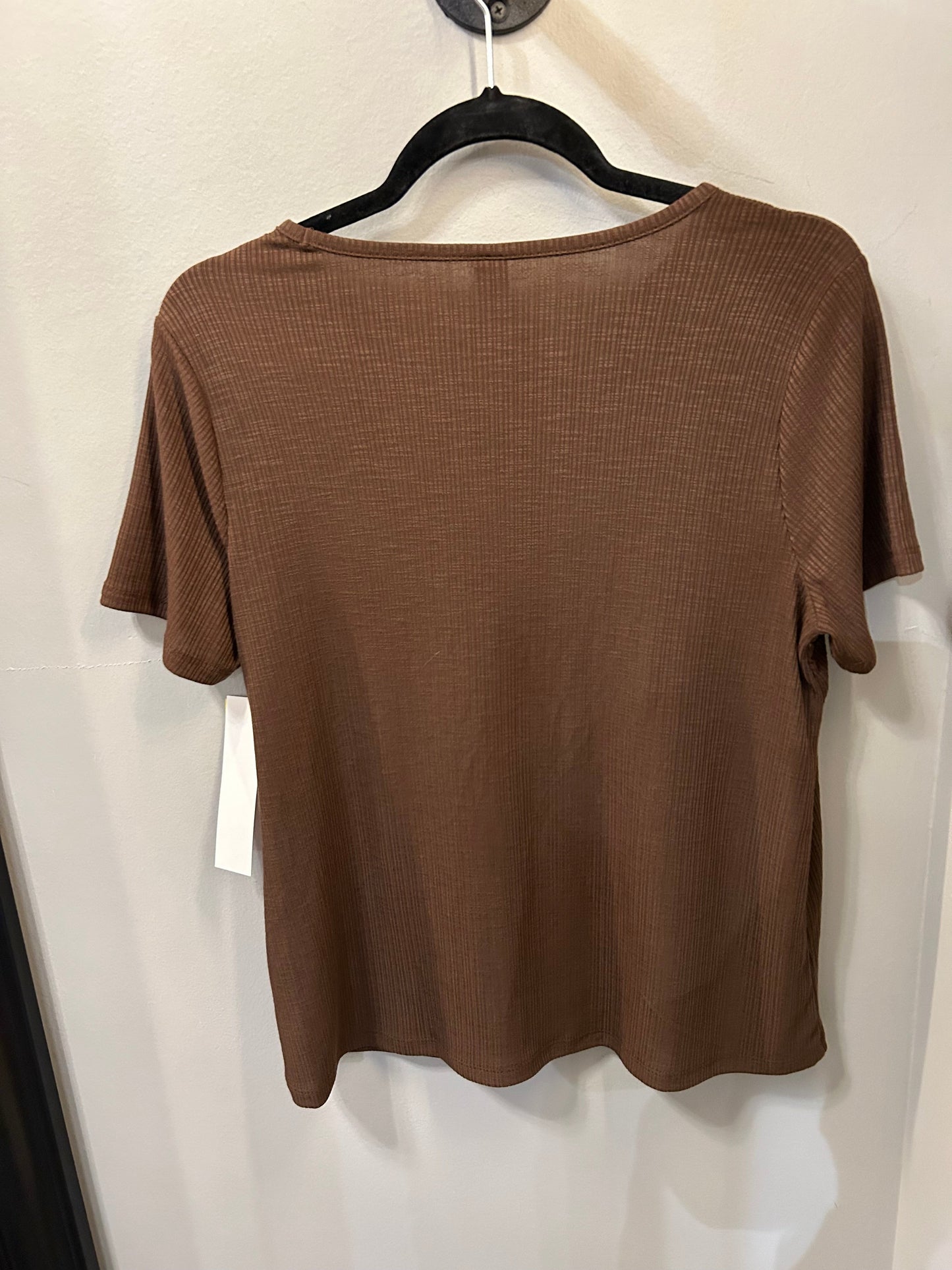 Top Short Sleeve Basic By Old Navy In Brown, Size: S