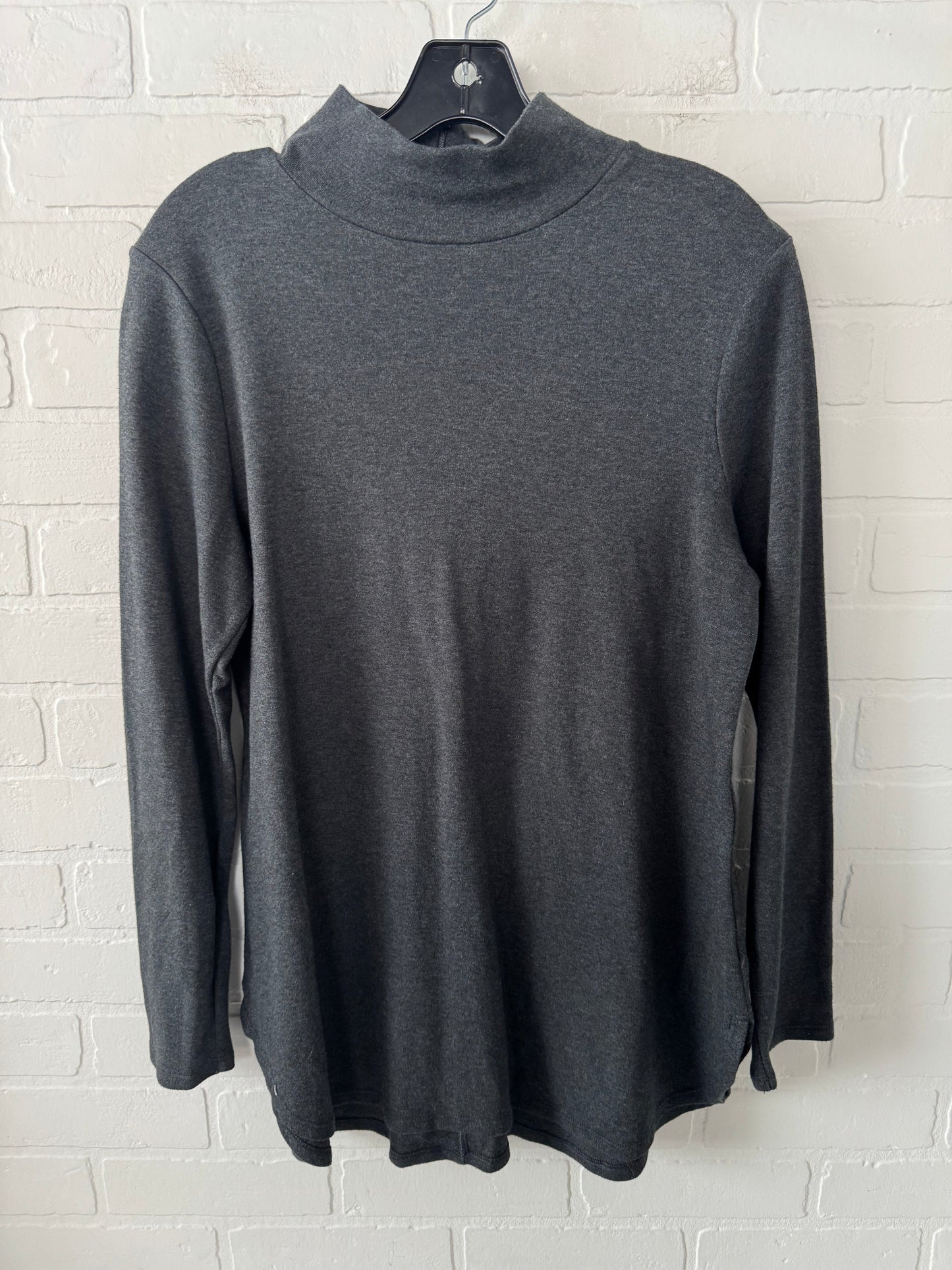 Top Long Sleeve By Chicos In Grey, Size: M