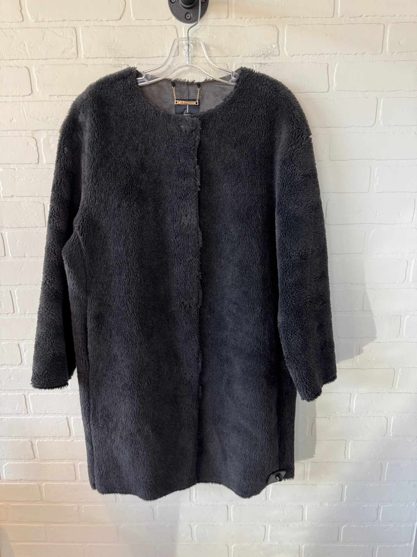 Coat Faux Fur & Sherpa By T Tahari In Grey, Size: S