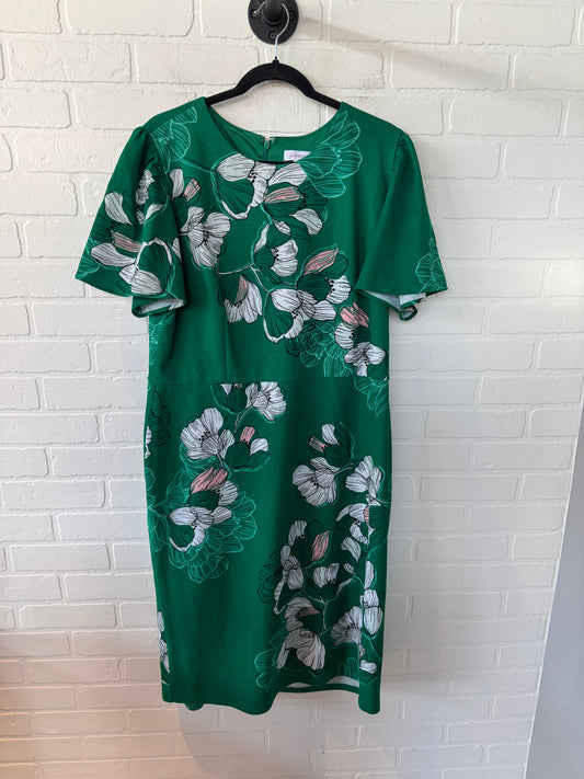 Dress Work By Liz Claiborne In Green & Pink, Size: 1x