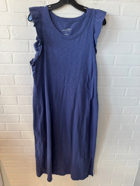 Dress Casual Midi By Universal Thread In Blue, Size: L