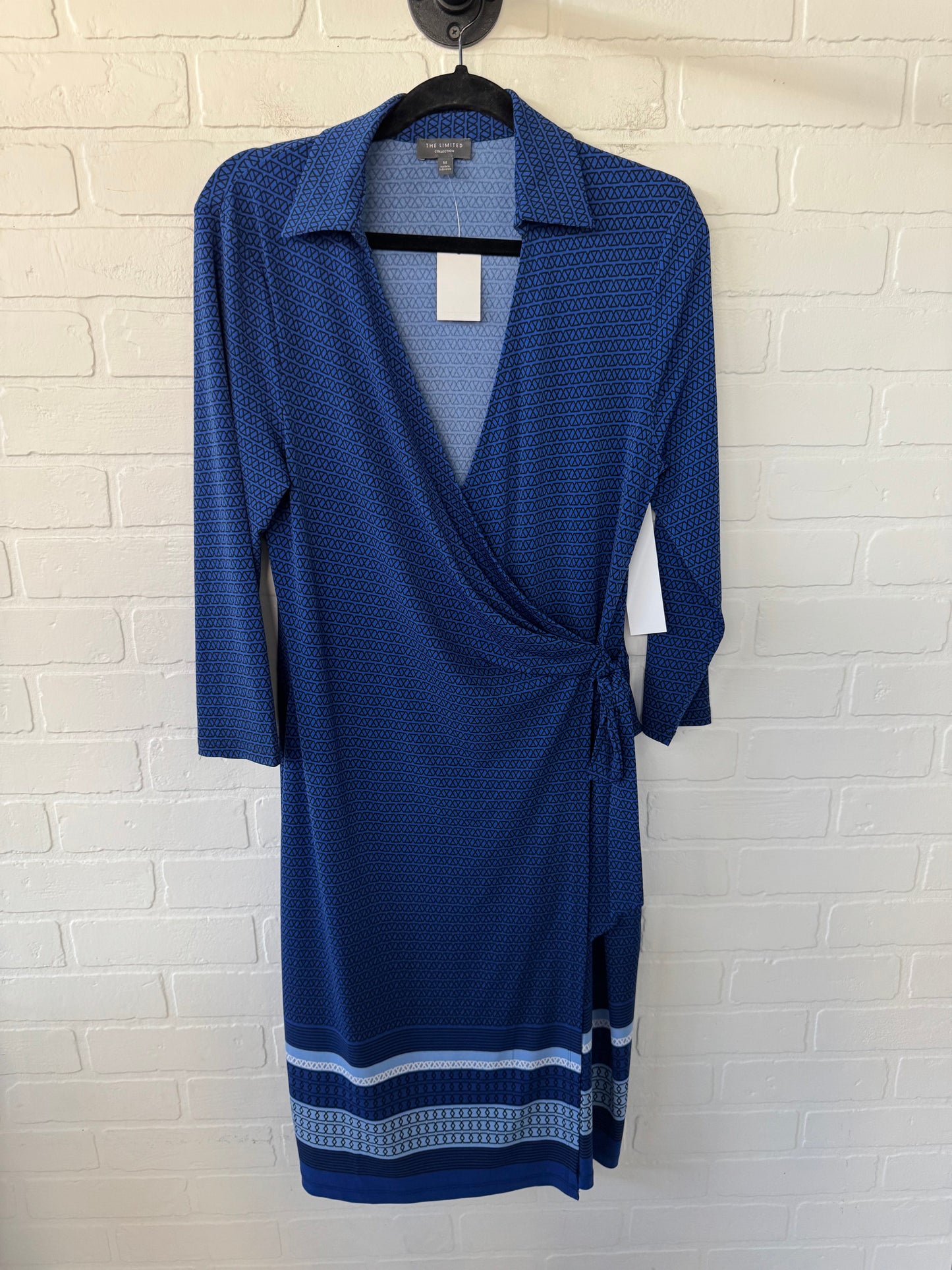 Dress Casual Midi By Limited In Blue, Size: M