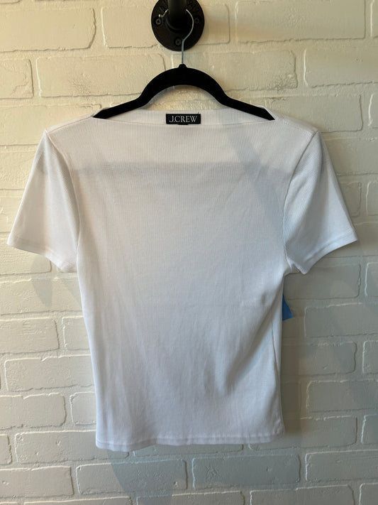 Top Short Sleeve By J. Crew In White, Size: M