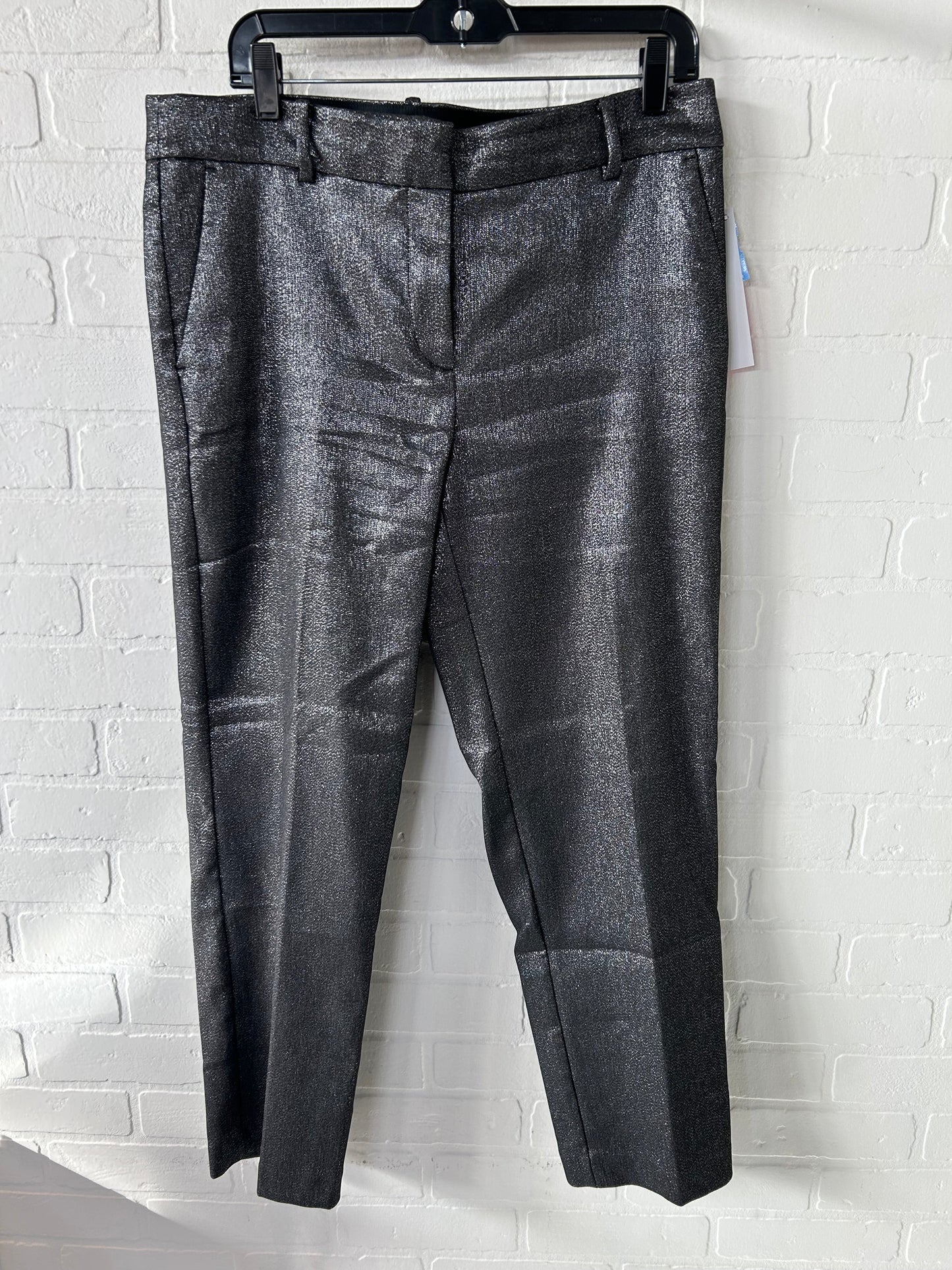 Pants Dress By Loft In Black & Silver, Size: 10