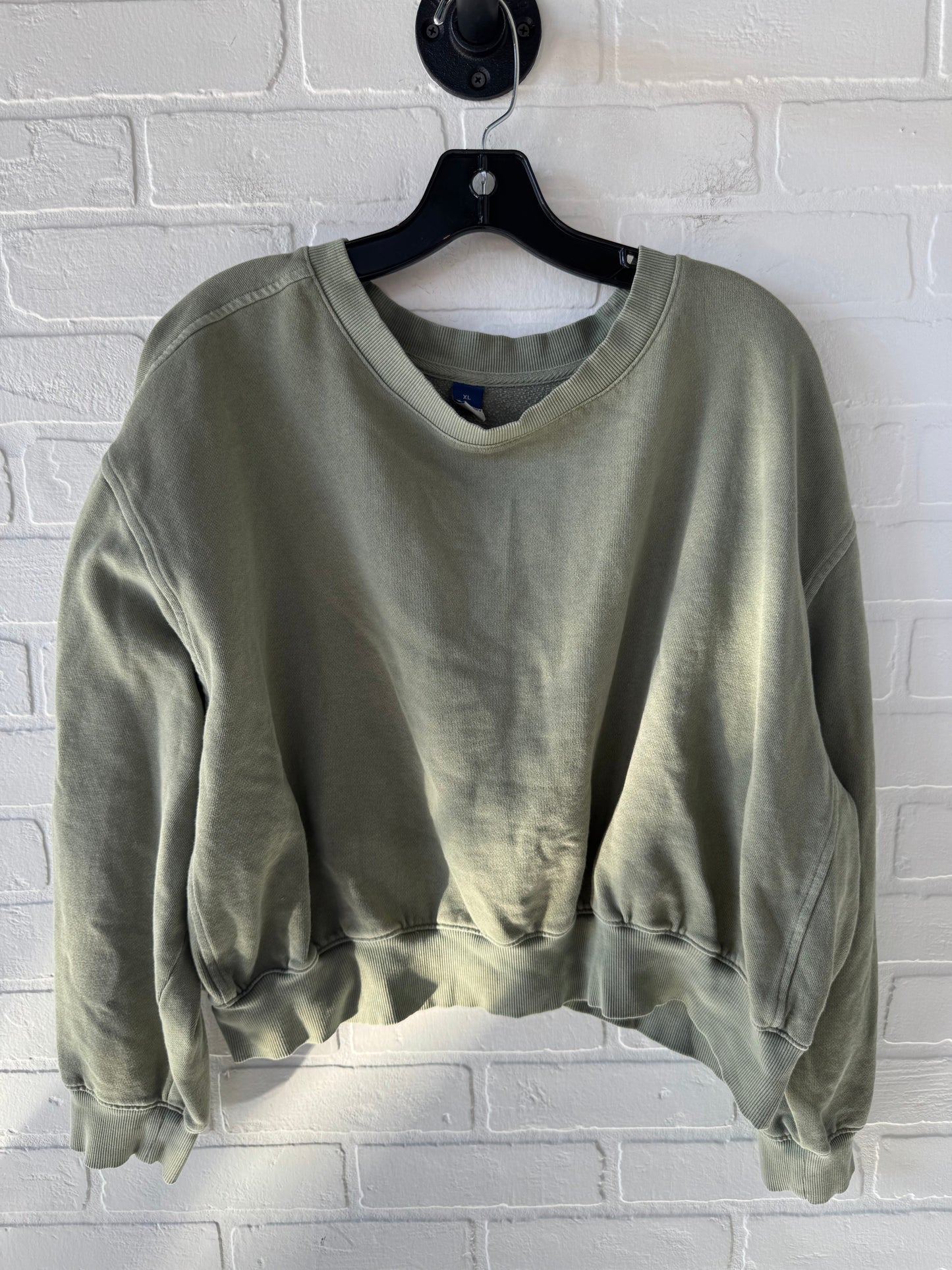 Sweatshirt Crewneck By Old Navy In Green, Size: Xl