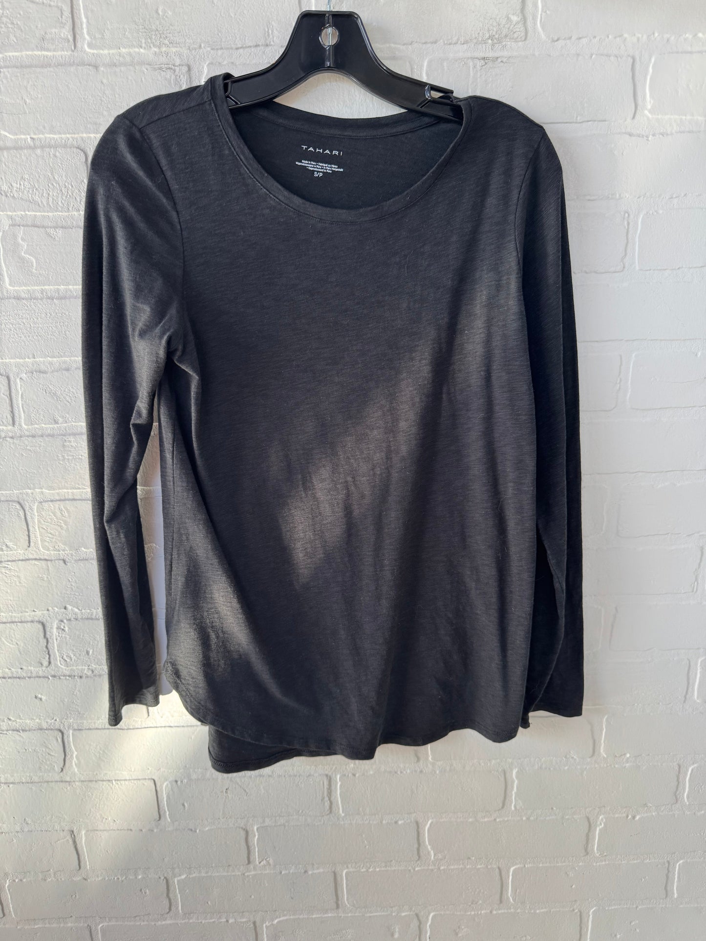 Top Long Sleeve Basic By Tahari By Arthur Levine In Black, Size: S