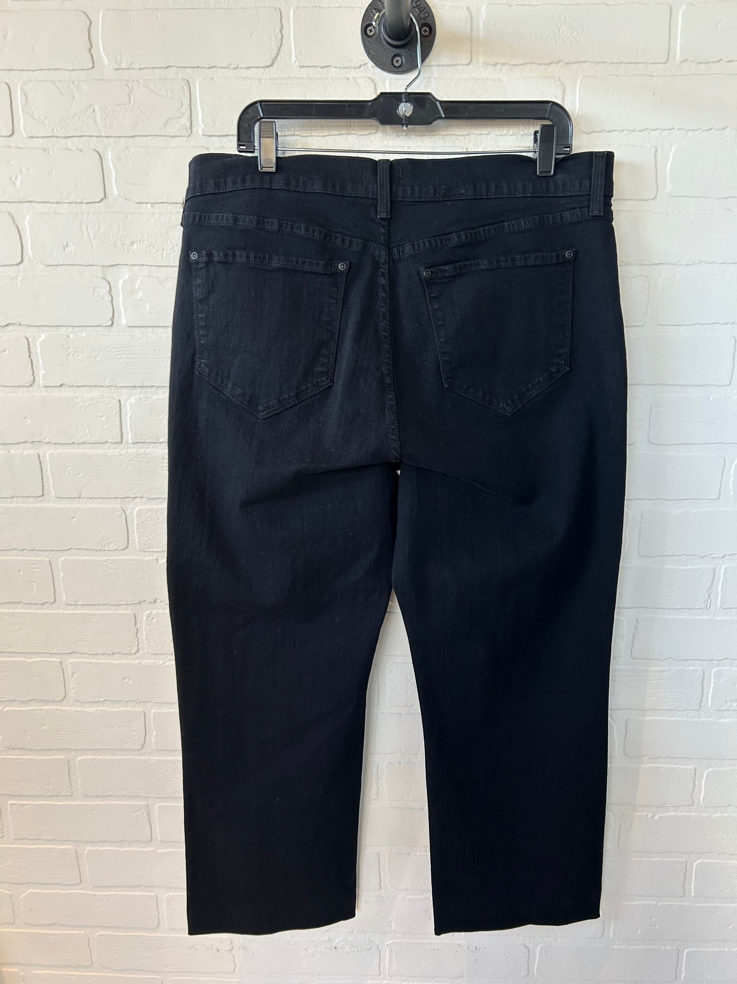 Jeans Straight By Not Your Daughters Jeans In Black Denim, Size: 16