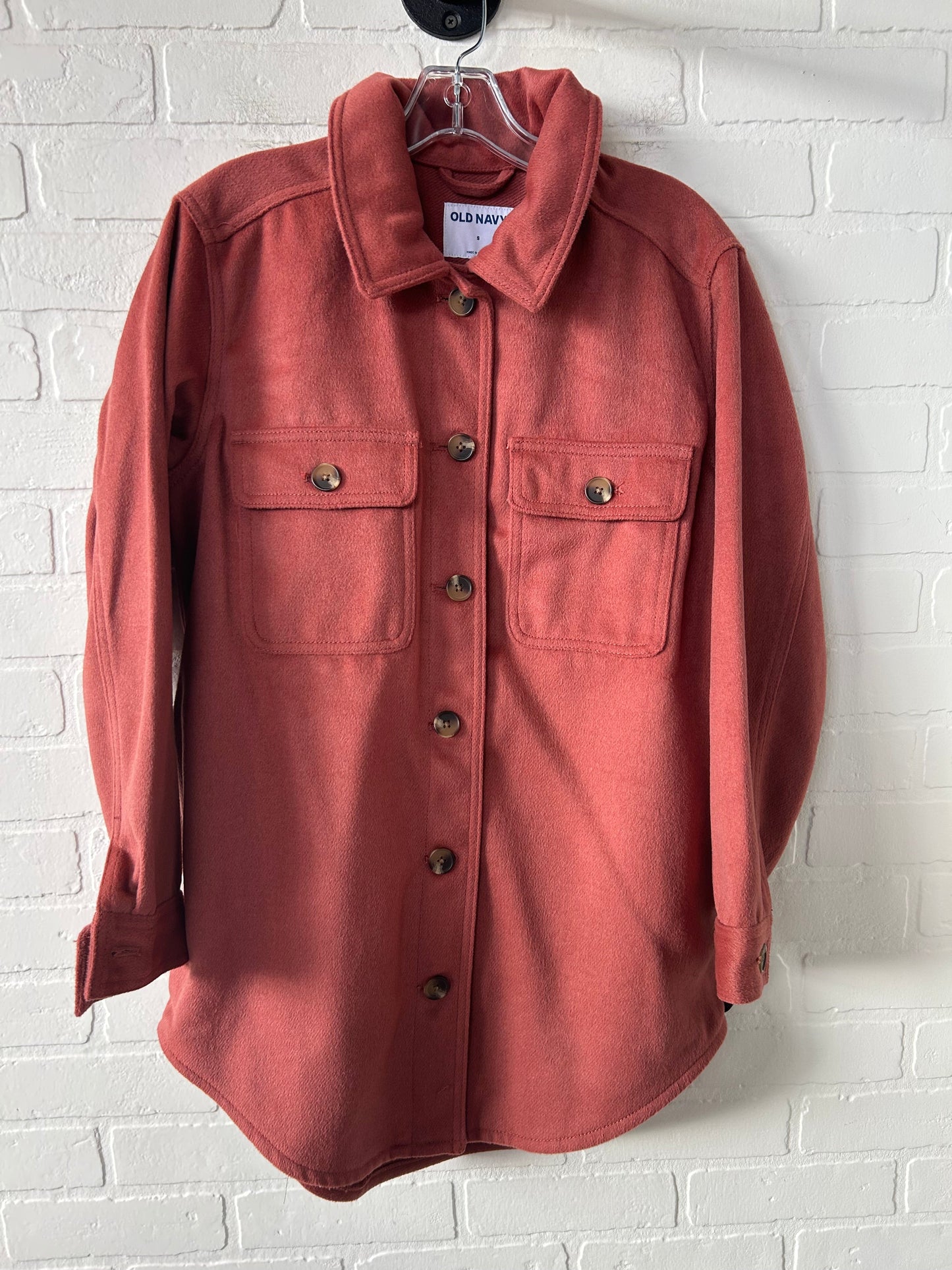 Jacket Shirt By Old Navy In Red, Size: S