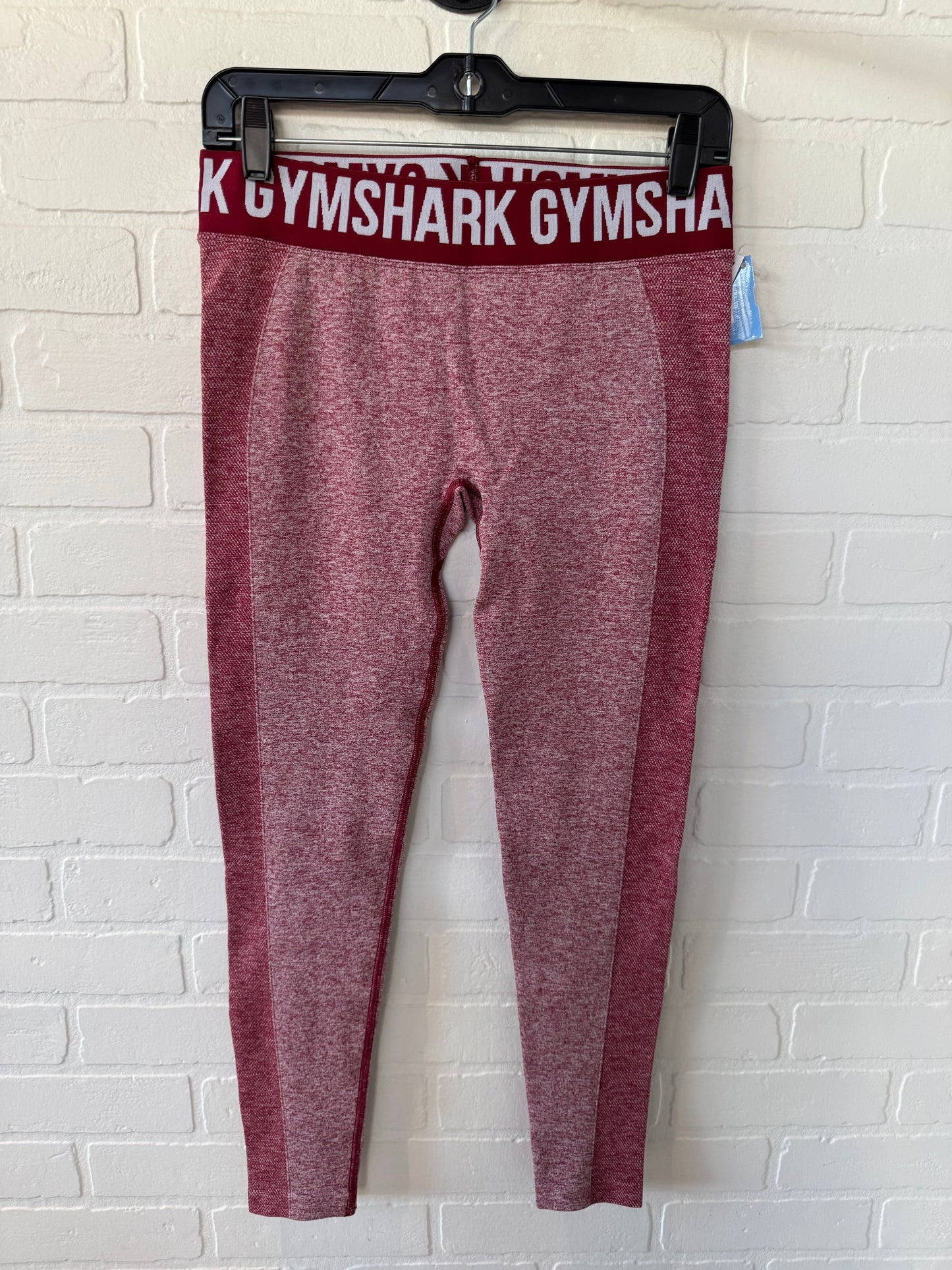 Athletic Leggings By Gym Shark In Red, Size: 8