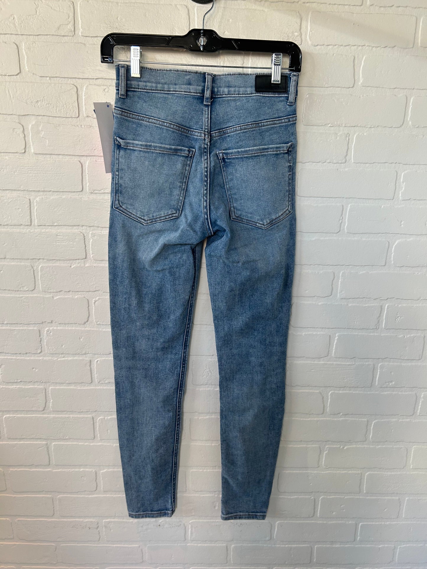 Jeans Skinny By Express In Blue Denim, Size: 0