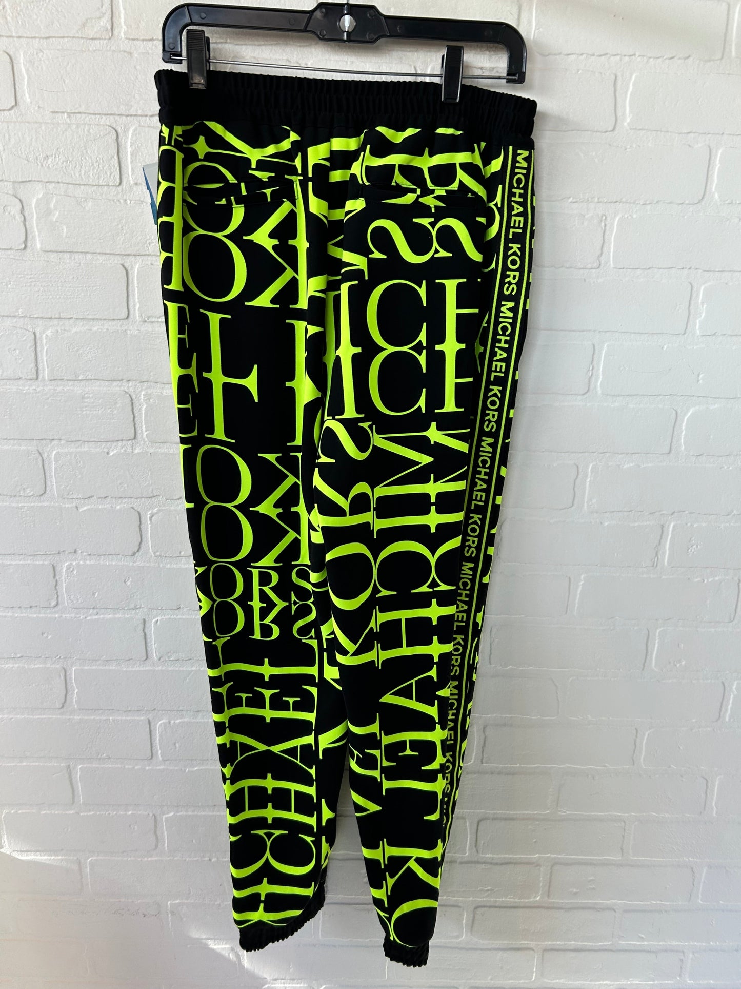 Pants Joggers By Michael By Michael Kors In Black & Green, Size: 4