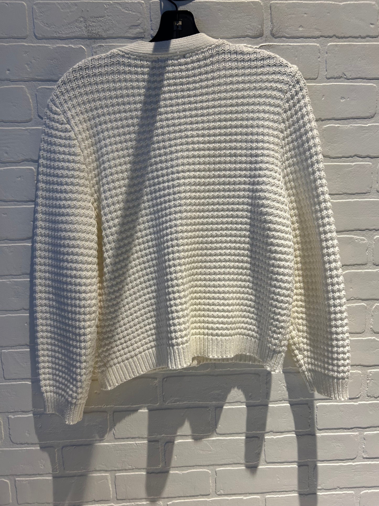 Sweater Cardigan By T Tahari In White, Size: M