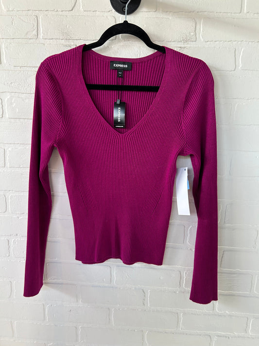 Sweater By Express In Purple, Size: M