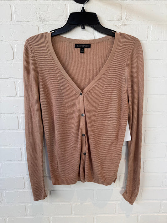 Top Long Sleeve By Banana Republic In Tan, Size: M