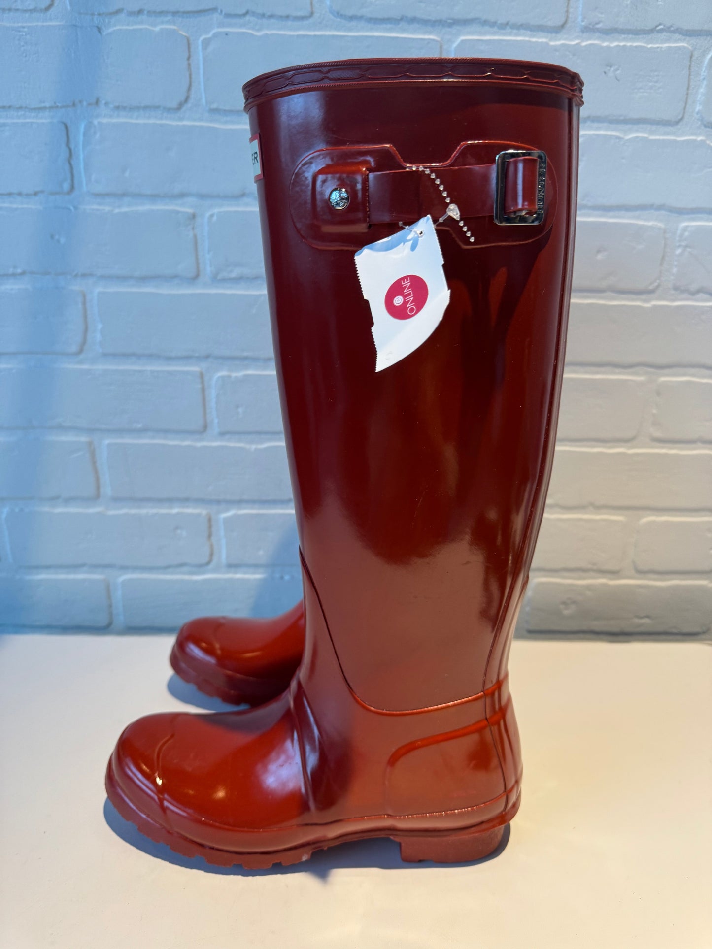 Boots Rain By Hunter In Red, Size: 6